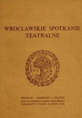Okładka książki Wrocławskie spotkanie teatralne Wanda Roszkowska