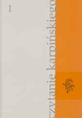 Okładka książki Czytanie Karpińskiego. Tom 1 Tomasz Chachulski, Bożena Mazurkowa