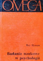 Okładka książki Badania naukowe w psychologii Ray Hyman