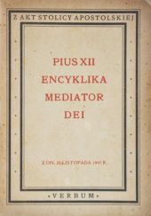 Okładka książki Encyklika "Mediator Dei" Pius XII