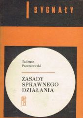 Okładka książki Zasady sprawnego działania Tadeusz Pszczołowski