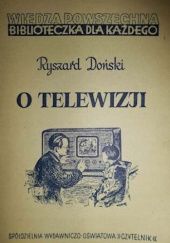 Okładka książki O telewizji Ryszard Doński