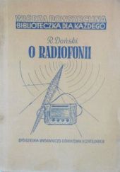 Okładka książki O radiofonii Ryszard Doński