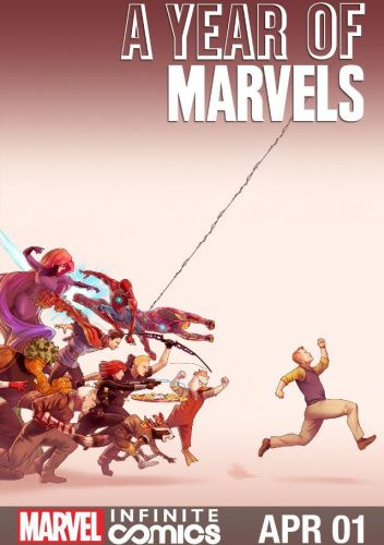 Okładki książek z serii A Year of Marvels: Infinite Comic