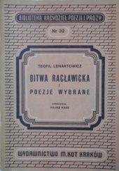 Okładka książki Bitwa racławicka oraz wybór poezji Teofil Lenartowicz