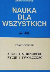 Okładka książki August Strindberg - życie i twórczość Zenon Ciesielski