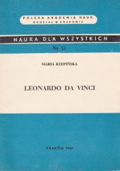 Okładka książki Leonardo da Vinci Maria Rzepińska
