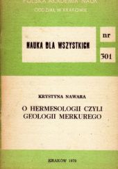 Okładka książki O hermesologii czyli Geologii Merkurego Krystyna Nawara