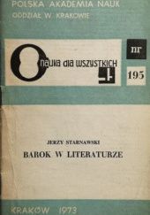 Okładka książki Barok w literaturze Jerzy Starnawski