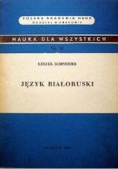 Okładka książki Język białoruski Leszek Schneider