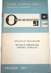 Okładka książki Ignacy Krasicki: Portret literacki Mieczysław Piszczkowski