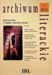 Okładka książki Miscellanea z okresu Młodej Polski. Tom XXVIII Tomasz Lewandowski