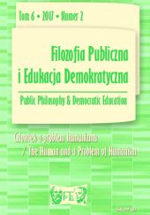 Okładka książki Filozofia Publiczna i Edukacja Demokratyczna (tom 6, nr 2)/2017 Piotr Juchacz, Sławomir Tkacz, praca zbiorowa