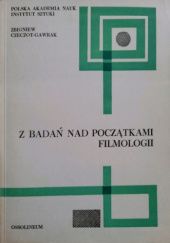 Okładka książki Z badań nad początkami filmologii Zbigniew Czeczot-Gawrak