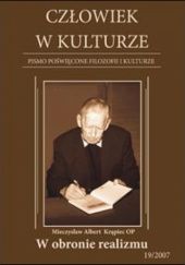 Okładka książki W obronie realizmu Mieczysław Albert Krąpiec OP