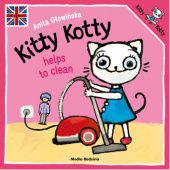 Okładka książki Kitty Kotty helps to clean Anita Głowińska