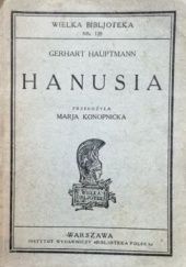 Okładka książki Hanusia Gerhart Hauptmann