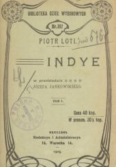 Okładka książki Indye. Tom 1 Pierre Loti