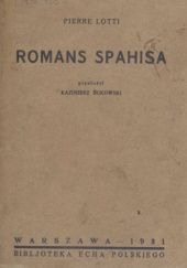 Okładka książki Romans spahisa Pierre Loti