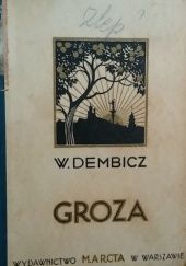 Okładka książki Groza. Powieść Witold Dembicz