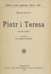 Okładka książki Piotr i Teresa. Powieść Marcel Prévost