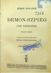 Okładka książki Demon-szpieg. Powieść Edgar Wallace