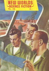 Okładka książki New Worlds Science Fiction, #48 (06/1956) Alan Barclay, John Brunner, Kenneth Bulmer, John Carnell, E. R. James, Duncan Lamont, John Newman, Francis G. Rayer, Lan Wright