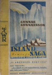 Okładka książki Saga islandzka. Powieść Gunnar Gunnarsson