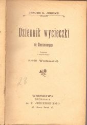 Okładka książki Dziennik z wycieczki do Oberammergau Jerome K. Jerome