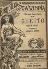 Okładka książki Ghetto. Dramat w 3 aktach Herman Heijermans