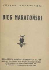 Okładka książki Bieg maratoński Julian Krzewiński
