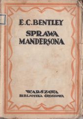 Okładka książki Sprawa Mandersona. Tom 1 E.C. Bentley