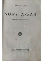 Okładka książki Nowy Tarzan. Opowiadania wesołe i niewesołe Antoni Lange