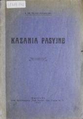 Okładka książki Kazania pasyjne Feliks Puchalski