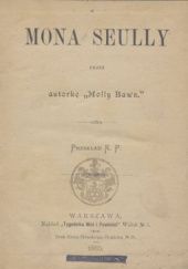 Okładka książki Mona Seully Margaret Wolfe Hungerford