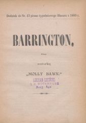 Okładka książki Barrington Margaret Wolfe Hungerford