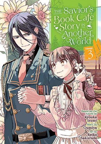 Okładki książek z cyklu The Savior’s Book Café Story in Another World (Manga)