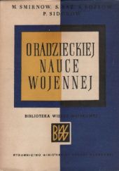 Okładka książki O radzieckiej nauce wojennej praca zbiorowa
