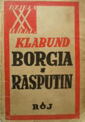 Okładka książki Borgia; Rasputin Klabund