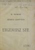 Okładka książki Ze wspomnień Ernesta Legouve'go Eugène Sue