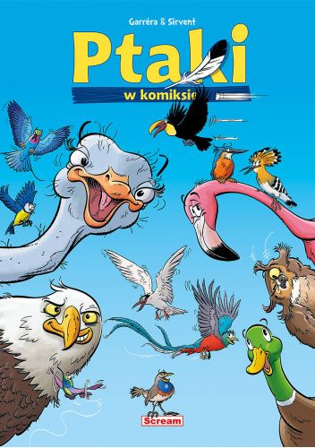 Okładki książek z cyklu Ptaki w komiksie