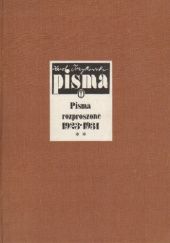 Okładka książki Pisma rozproszone Tom 2: 1923-1931 Karol Irzykowski