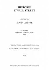 Okładka książki Historie z Wall Street Edwin Lefèvre