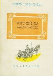 Okładka książki Wspomnienia warszawskie Antoni Słonimski