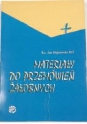 Okładka książki Materiały do przemówień żałobnych Jan Hojnowski