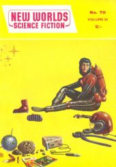 Okładka książki New Worlds Science Fiction, #70 (04/1958) J.G. Ballard, John Carnell, D. J. Francis, Donald Malcolm, Eric Frank Russell, Robert Silverberg, John Wyndham