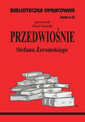 Okładka książki "Przedwiośnie" Stefana Żeromskiego Józef Osmoła
