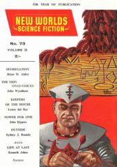 Okładka książki New Worlds Science Fiction, #73 (07/1958) Brian W. Aldiss, Sydney J. Bounds, Kenneth Bulmer, John Carnell, Leslie Flood, John Kippax, John Newman, Lester del Rey, Arthur Sellings, John Wyndham