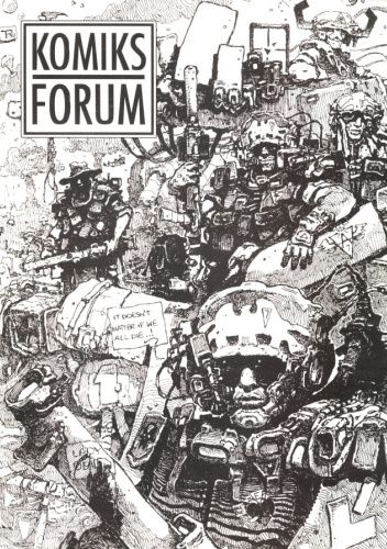 Okładki książek z cyklu Komiks Forum