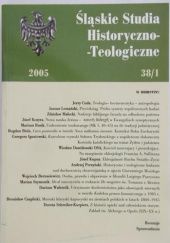 Okładka książki Śląskie studia historyczno-teologiczne t. 38 z. 1 praca zbiorowa